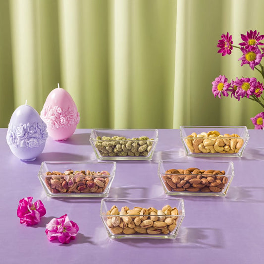Limon Glass Tumbler Set 6-Pcs (Rectangular)!