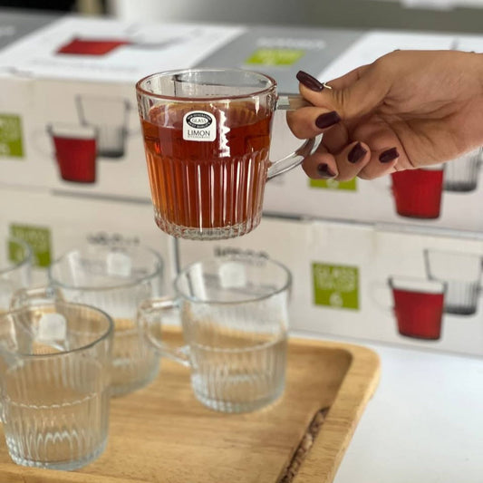 Limon Glass Tea Cup 6-Pcs Set (280cc)