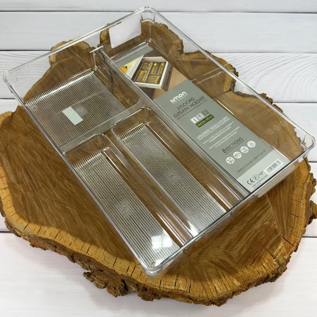 Limon Acrylic Spoon & Cutlery Tray (2-Layer)!