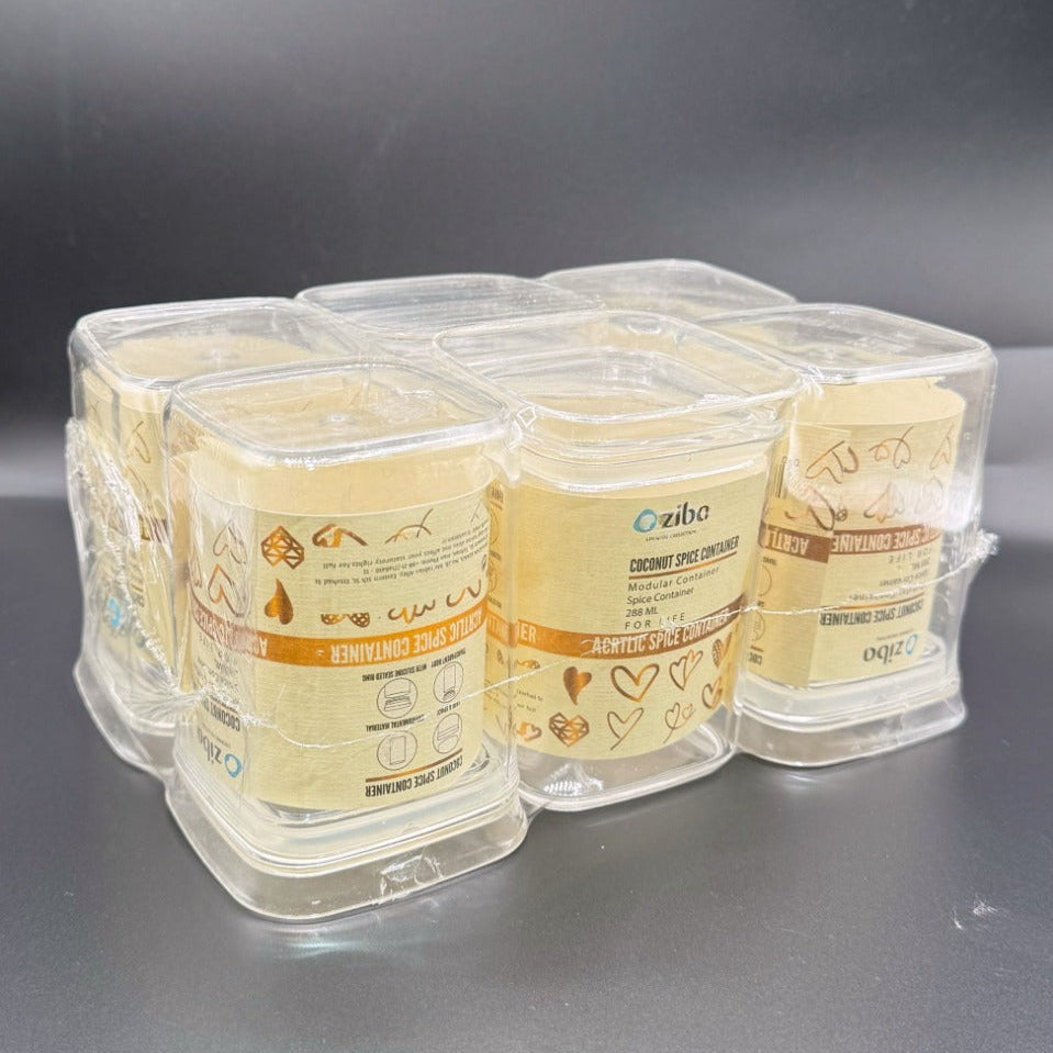 ZIBA Acrylic Crystal Jars with Airtight Lid!