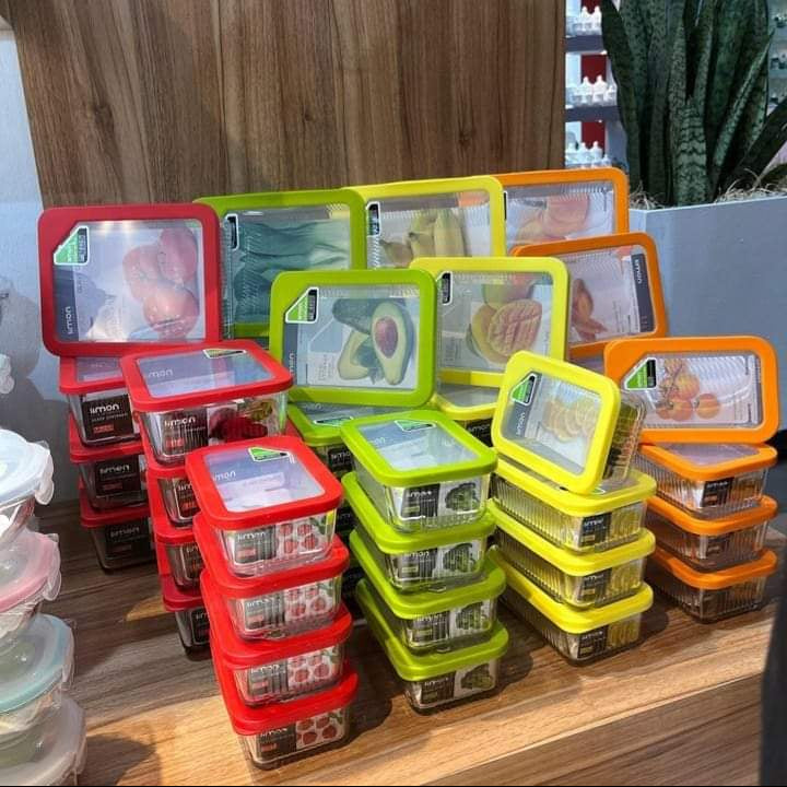 Limon Multicolor Glass Container 3-Pcs Set!