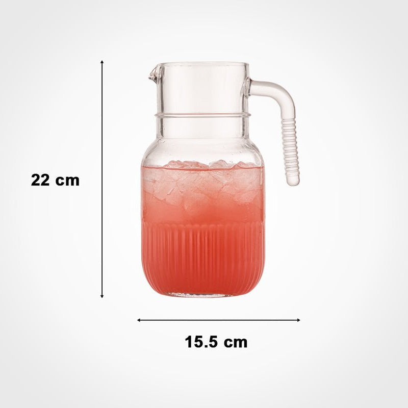 Limon Glass Pitcher & Jug 1.5L (With Steel Cap)!