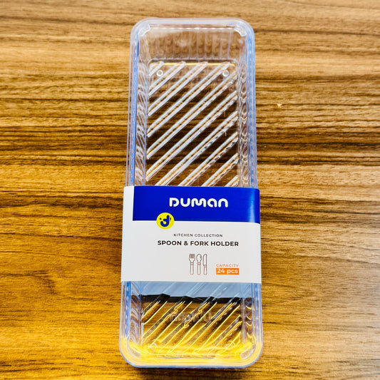 Duman Crystal Spoon & Cutlery Tray with Lid