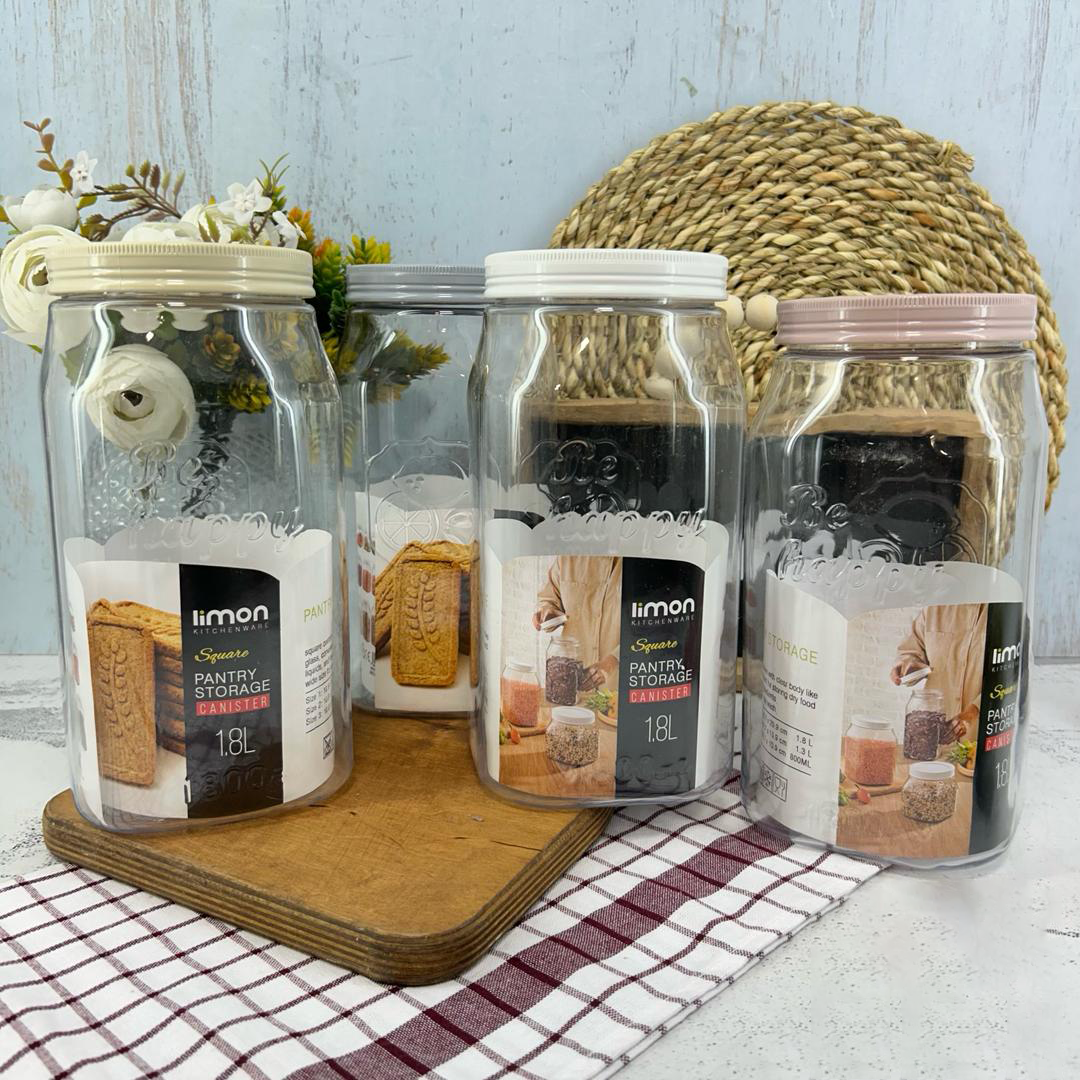 Limon Pantry Storage Canister Jars (Square)!