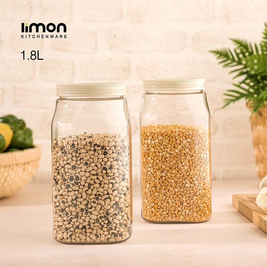 Limon Pantry Storage Canister Jars (Square)!