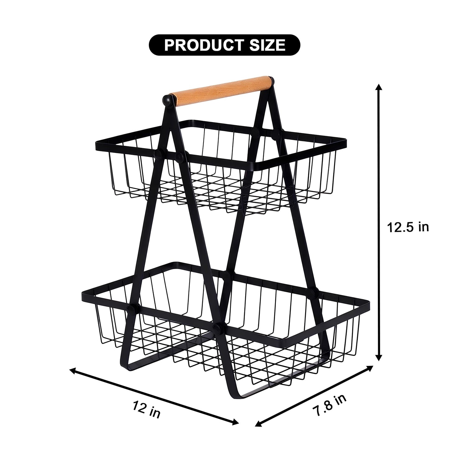 Multi-Purpose Fruit & Vegetable Basket (2-Tier)!