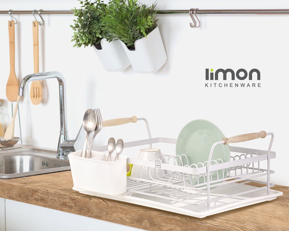Limon Dish Rack with Wooden Handle 1-Floor
