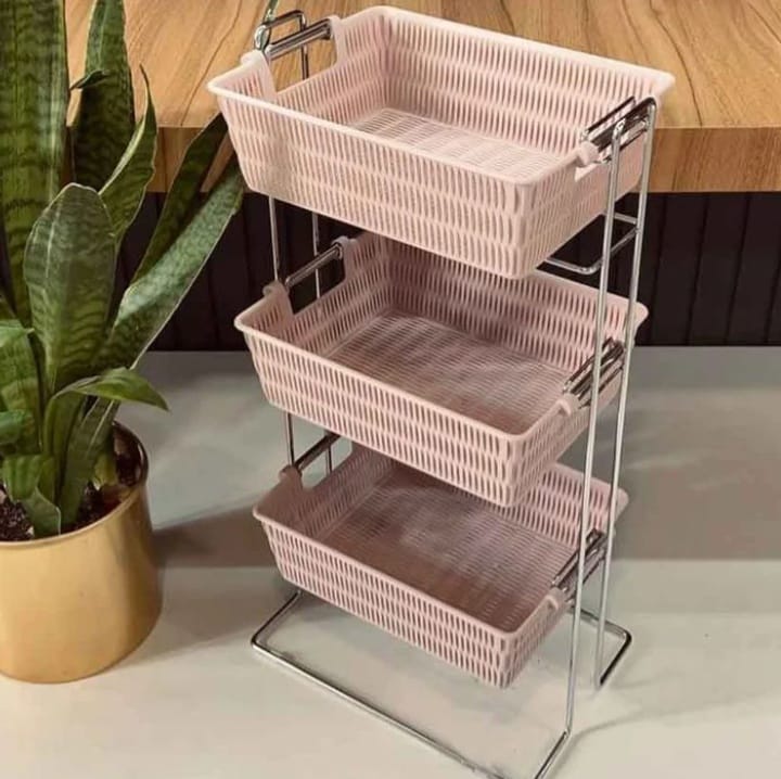 Limon Onion Rack 3-Floor Rectangle with Stand