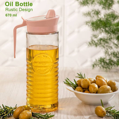 Limon Glass Oil Bottle (Rustic Design)!