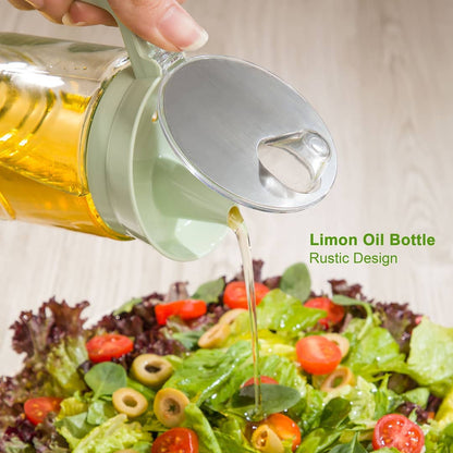 Limon Glass Oil Bottle (Rustic Design)!