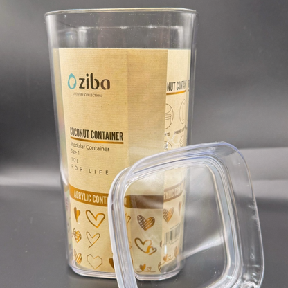 ZIBA Acrylic Crystal Jars with Airtight Lid!
