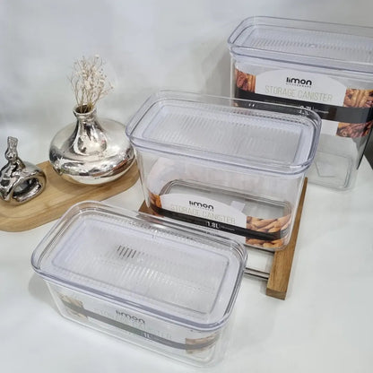 Limon Royal Acrylic Storage Jars & Canisters (Rectangle)