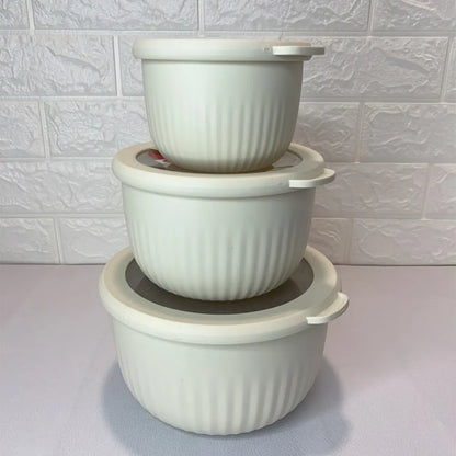 Limon Bowl Set with Vented Lid 3-Pcs (Plastic)!