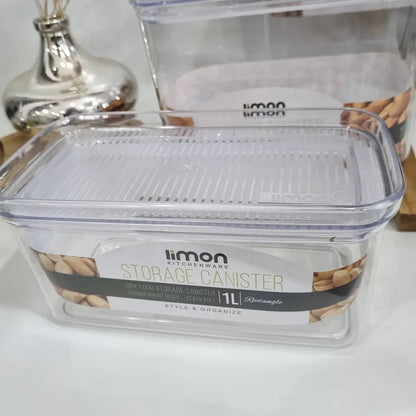 Limon Royal Acrylic Storage Jars & Canisters (Rectangle)