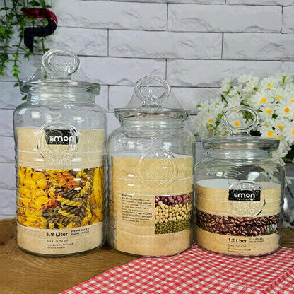 Limon Rustic Design Glass Canisters!