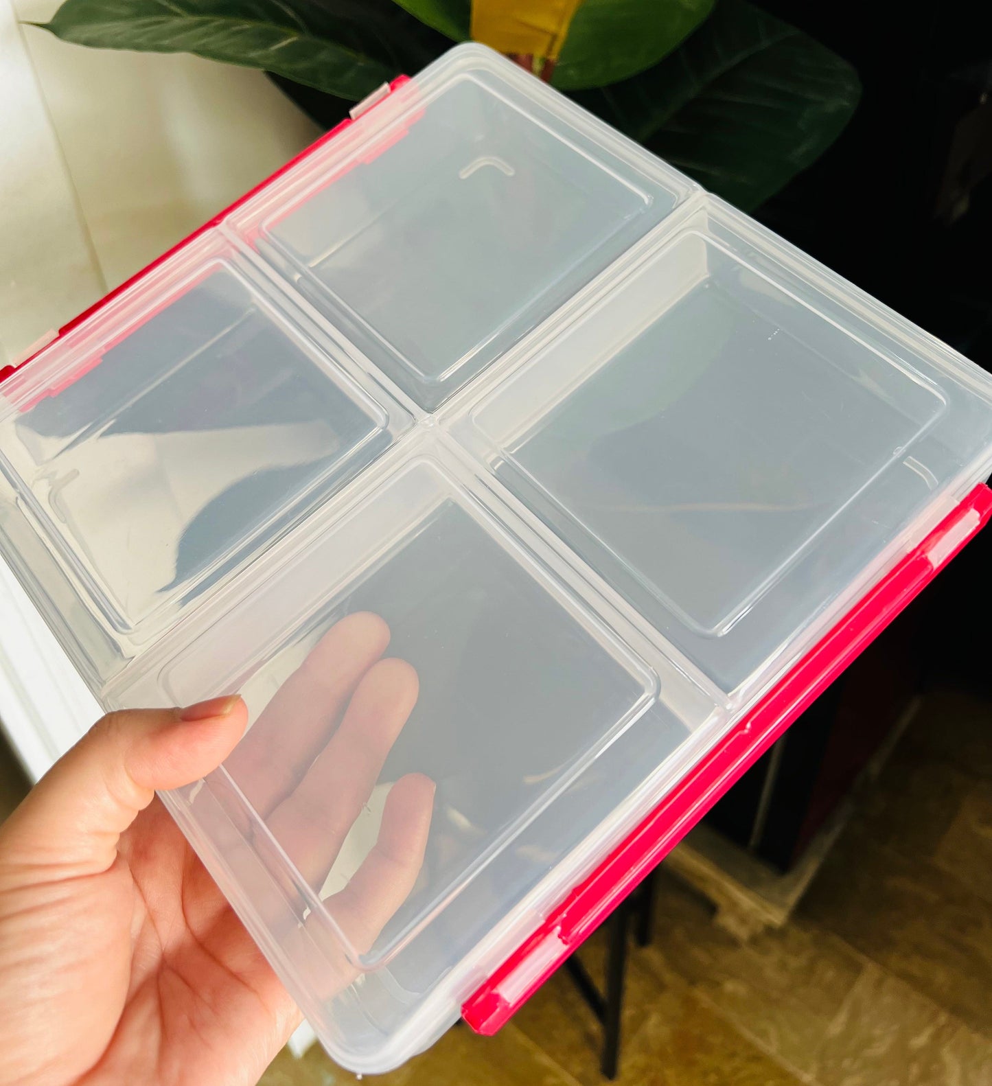 Airtight Food Storage Box in 4-Sections!