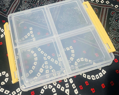 Airtight Food Storage Box in 4-Sections!