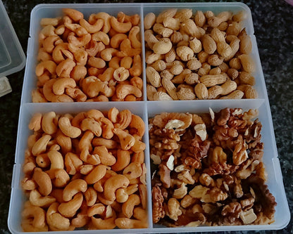 Airtight Food Storage Box in 4-Sections!