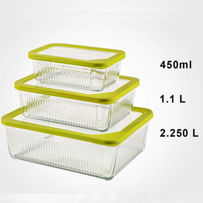 Limon Multicolor Glass Container 3-Pcs Set