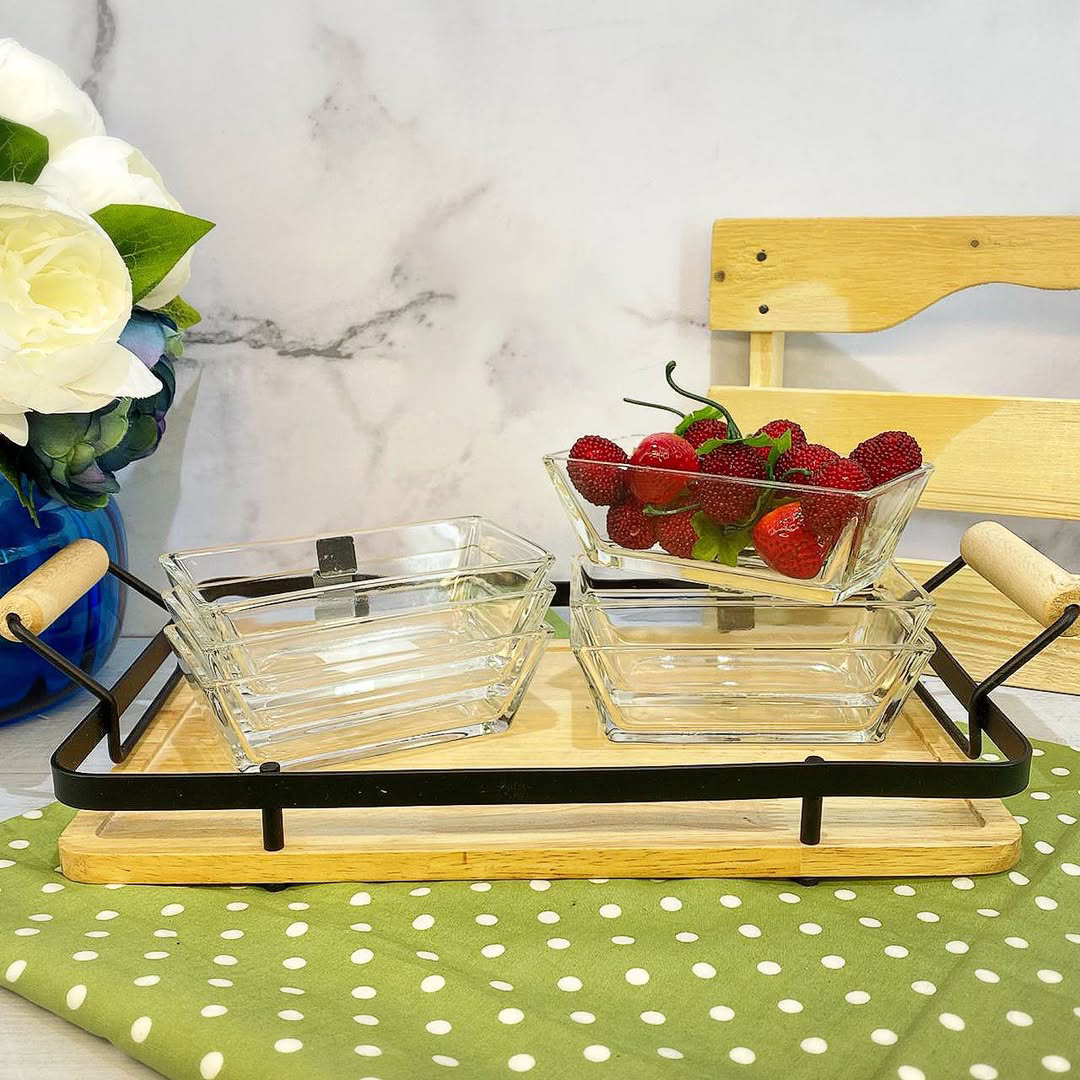 Limon Glass Tumbler Set 6-Pcs (Rectangular)!