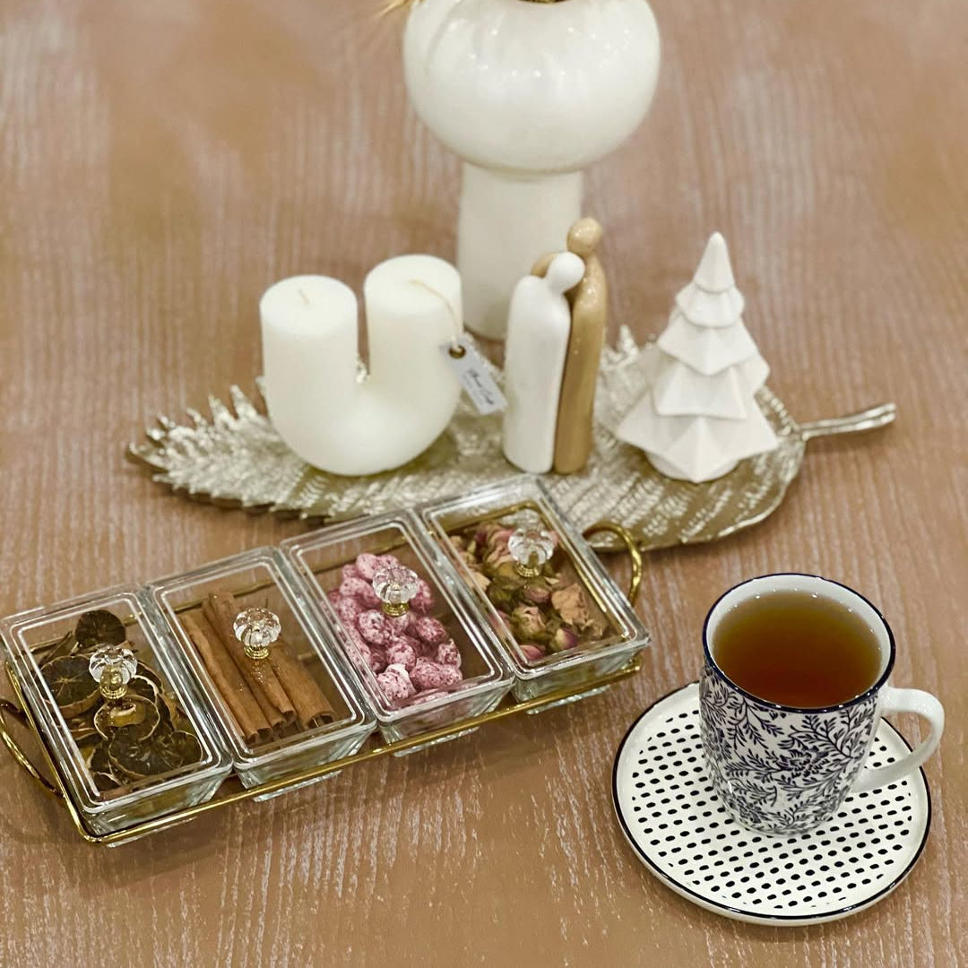 Limon Glass Snack Serving Tray (Rectangular)!