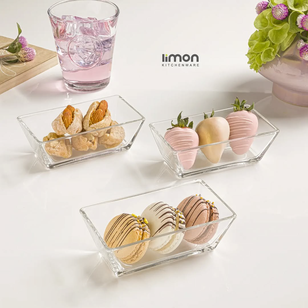 Limon Glass Tumbler Set 6-Pcs (Rectangular)!
