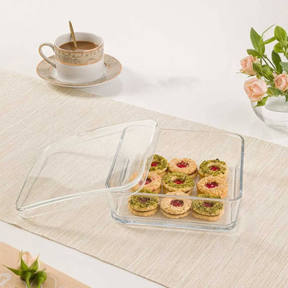 Limon Glass Candy Box with Lid!