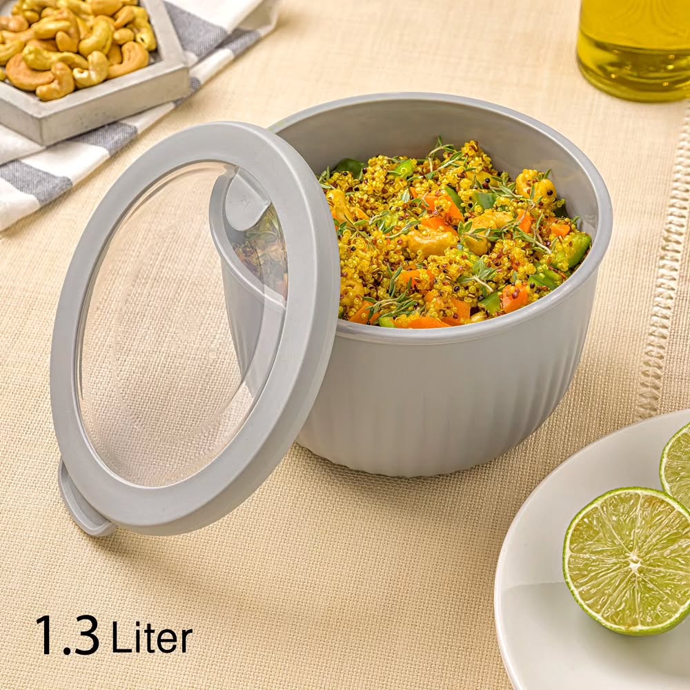 Limon Bowl Set with Vented Lid 3-Pcs (Plastic)!