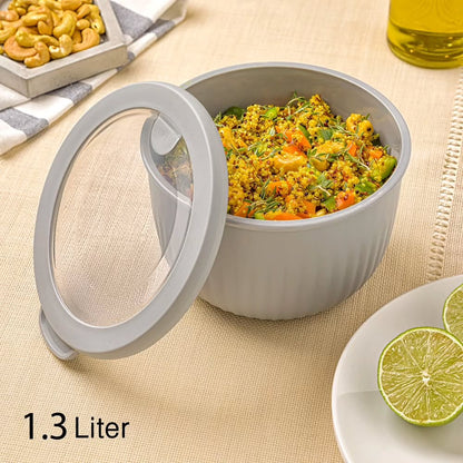 Limon Bowl Set with Vented Lid 3-Pcs (Plastic)!