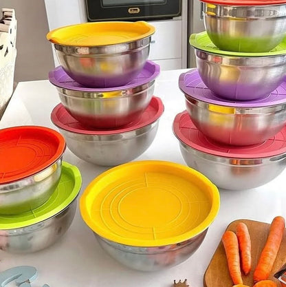 Stainless Steel Salad Bowl Set 5-Pcs!