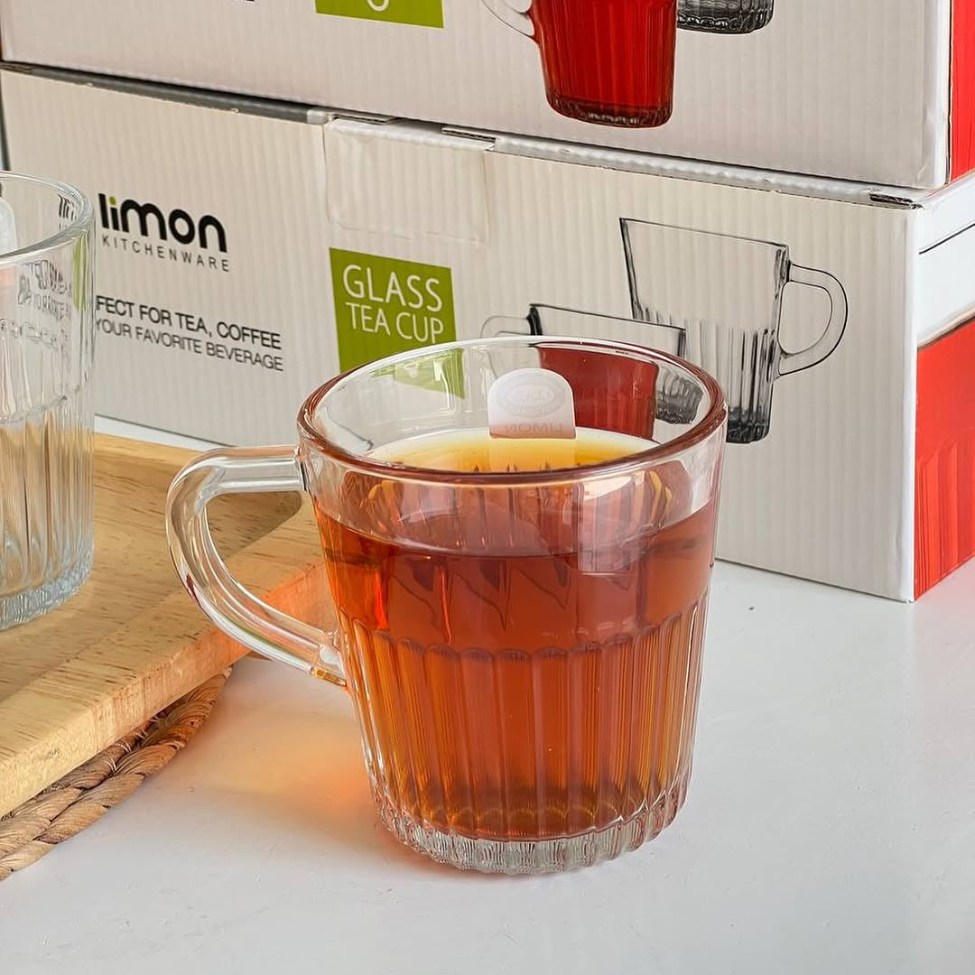 Limon Glass Tea Cup Set 6 Pcs – 280 cc!