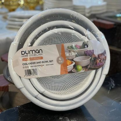 Duman Hiva Colander & Bowl Set 6 & 8-Pcs!