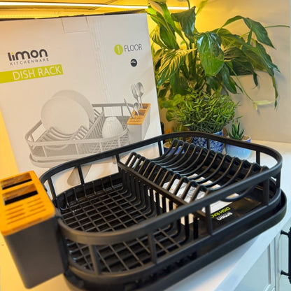 Limon Royal Dish Rack or Dish Stand Single-Tier (Metallic)