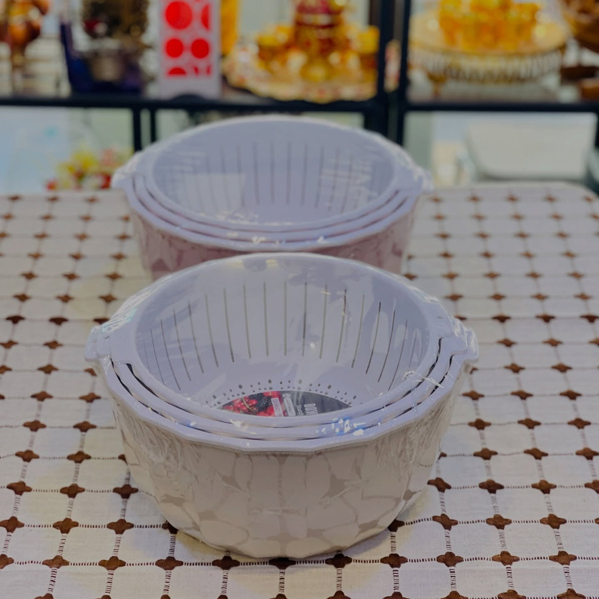 Ziba 2-in-1 Colander & Bowl Set (3-Piece)