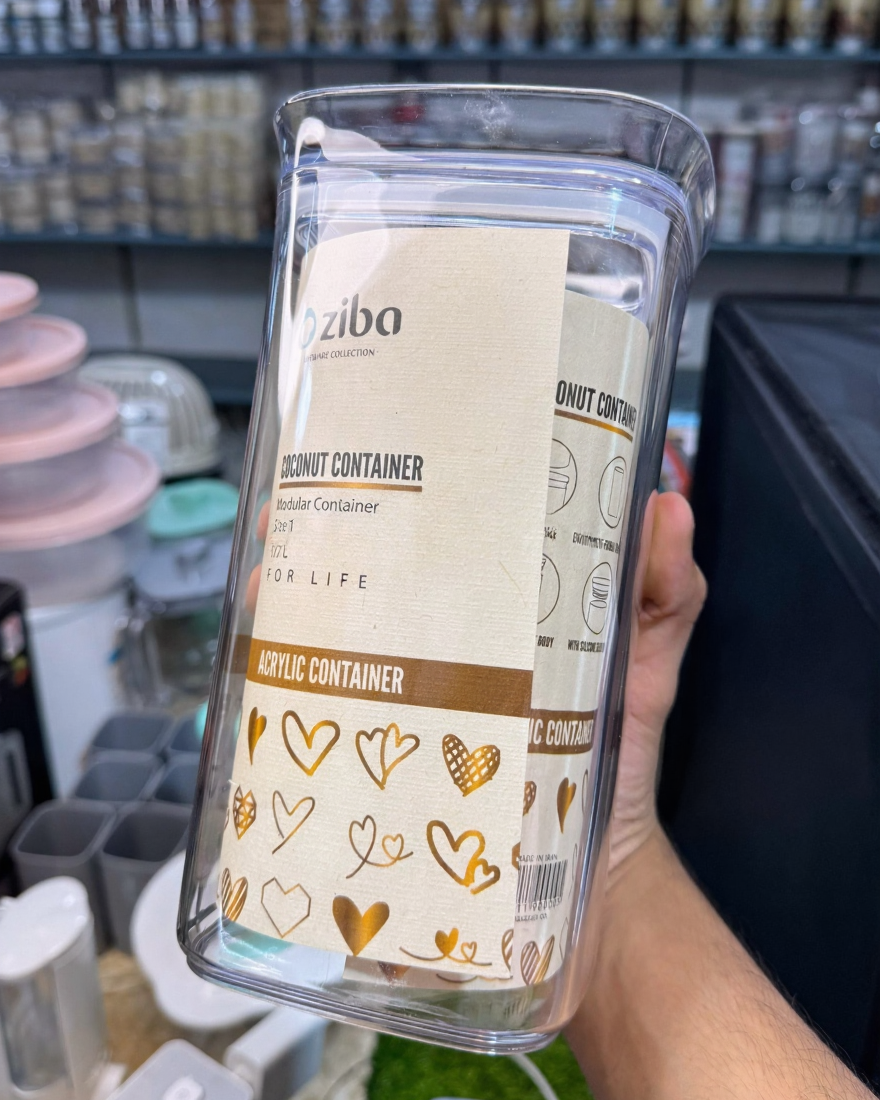 ZIBA Acrylic Crystal Jars with Airtight Lid!