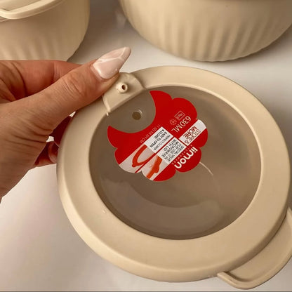 Limon Bowl Set with Vented Lid 3-Pcs (Plastic)!