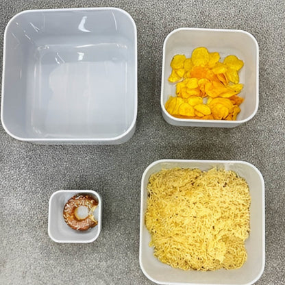 ZIBA Plastic Bowl Set with Airtight Lid 4-Pcs!