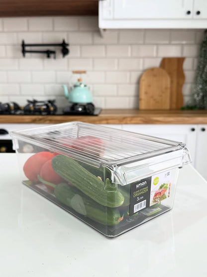 Limon Acrylic Freeze Storage Organizer with Lid (Crystal)!