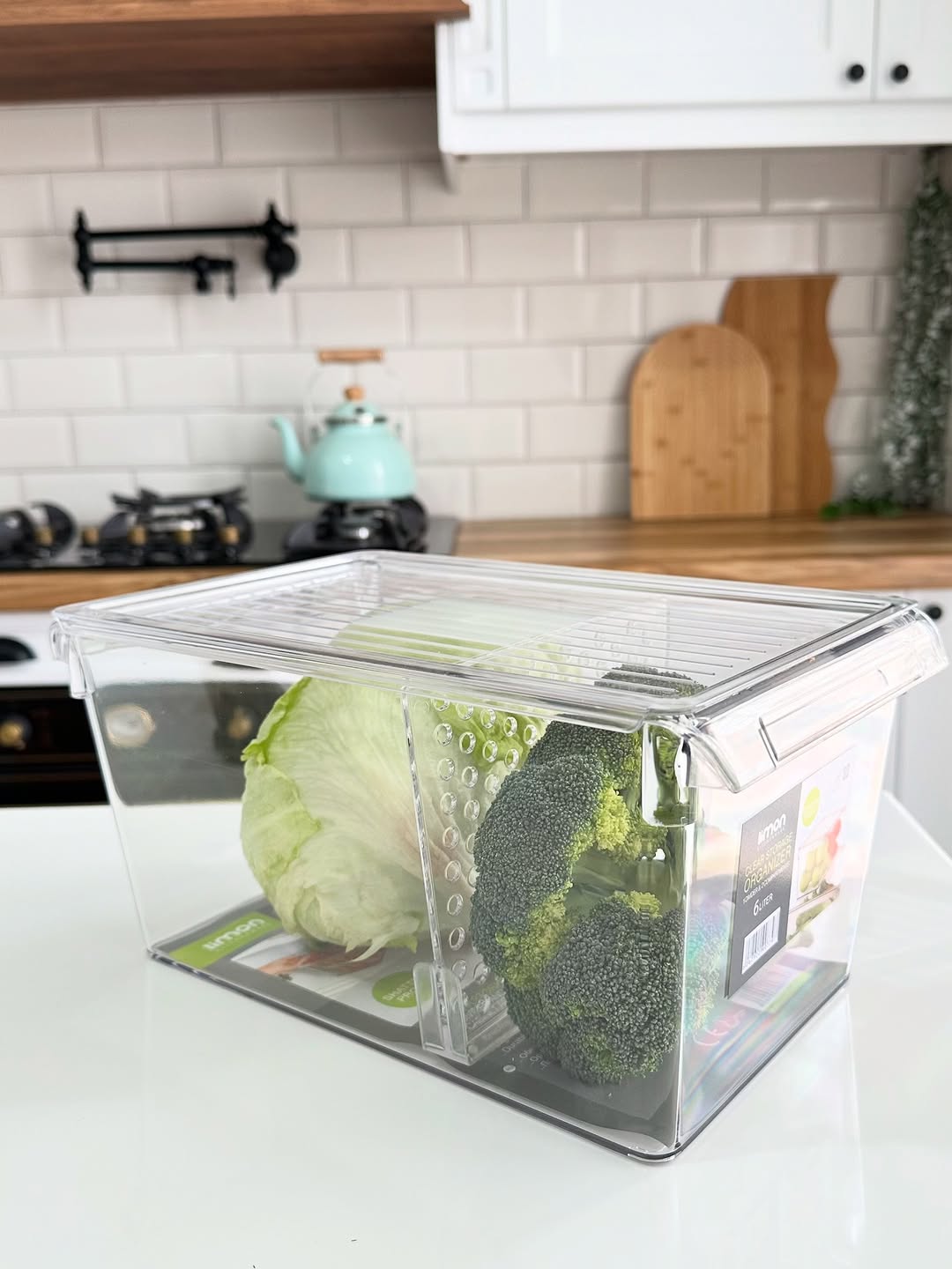 Limon Acrylic Freeze Storage Organizer with Lid (Crystal)!