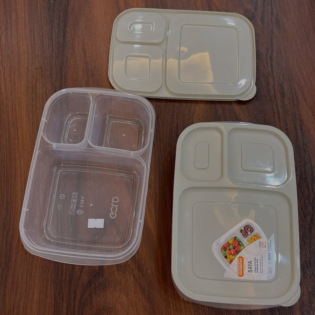 Student Lunch Box 3-Sections 1.15 Liter (Saya)!