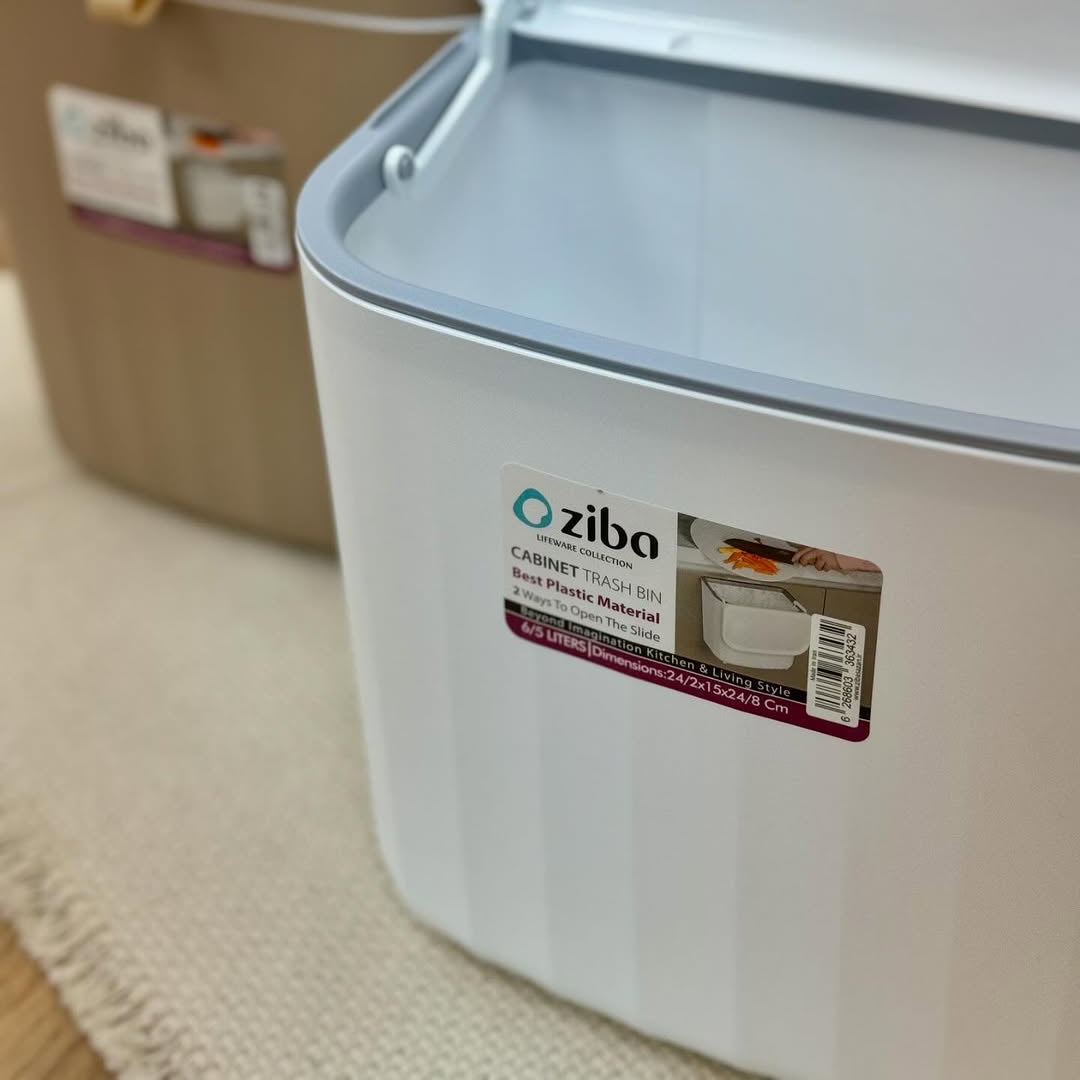 Zibasazan Cabinet Door Dustbin Push Button 2-Liter