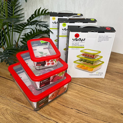 Limon Multicolor Glass Container 3-Pcs Set!