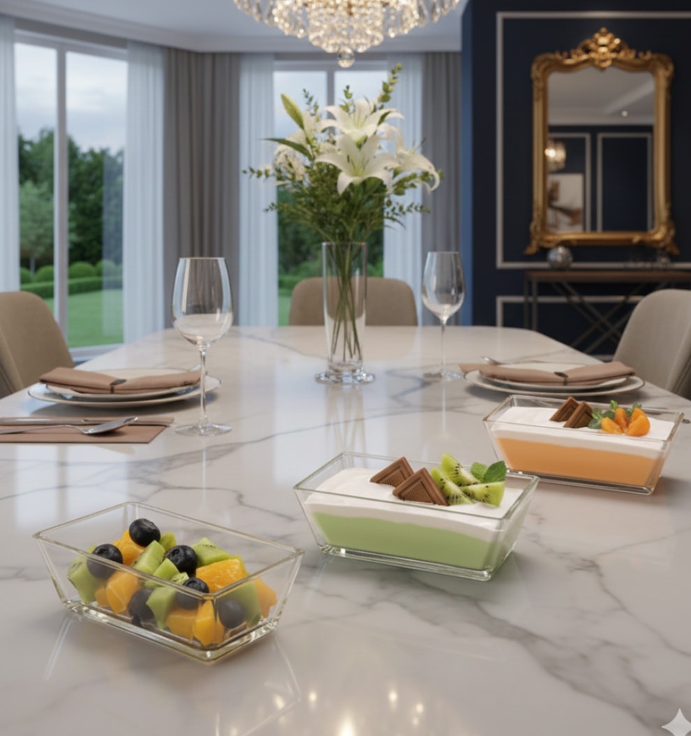 Limon Glass Tumbler Set 6-Pcs (Rectangular)!