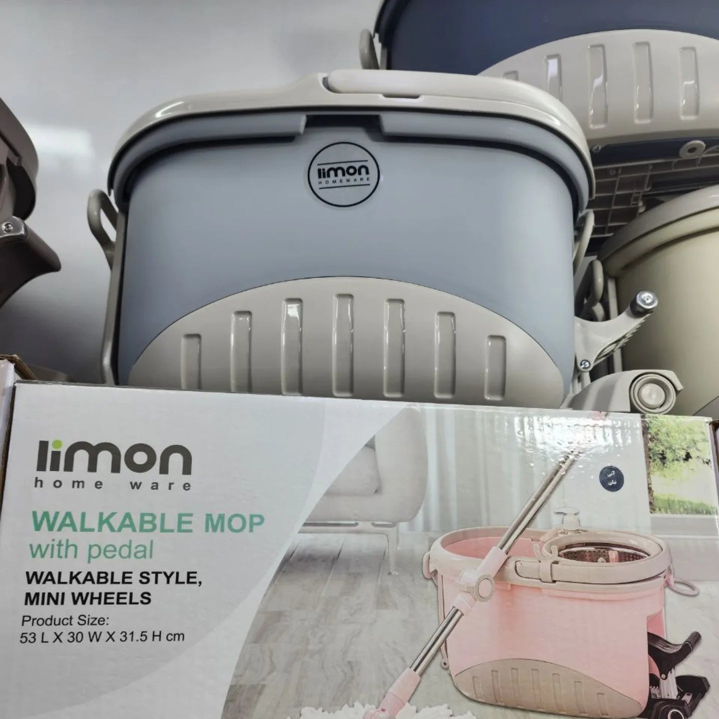 Limon Walkable Mop with Pedal