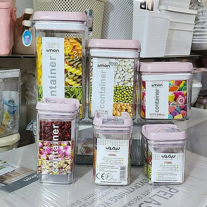 Limon Acrylic Thumb Canisters and Storage Jars (Square)