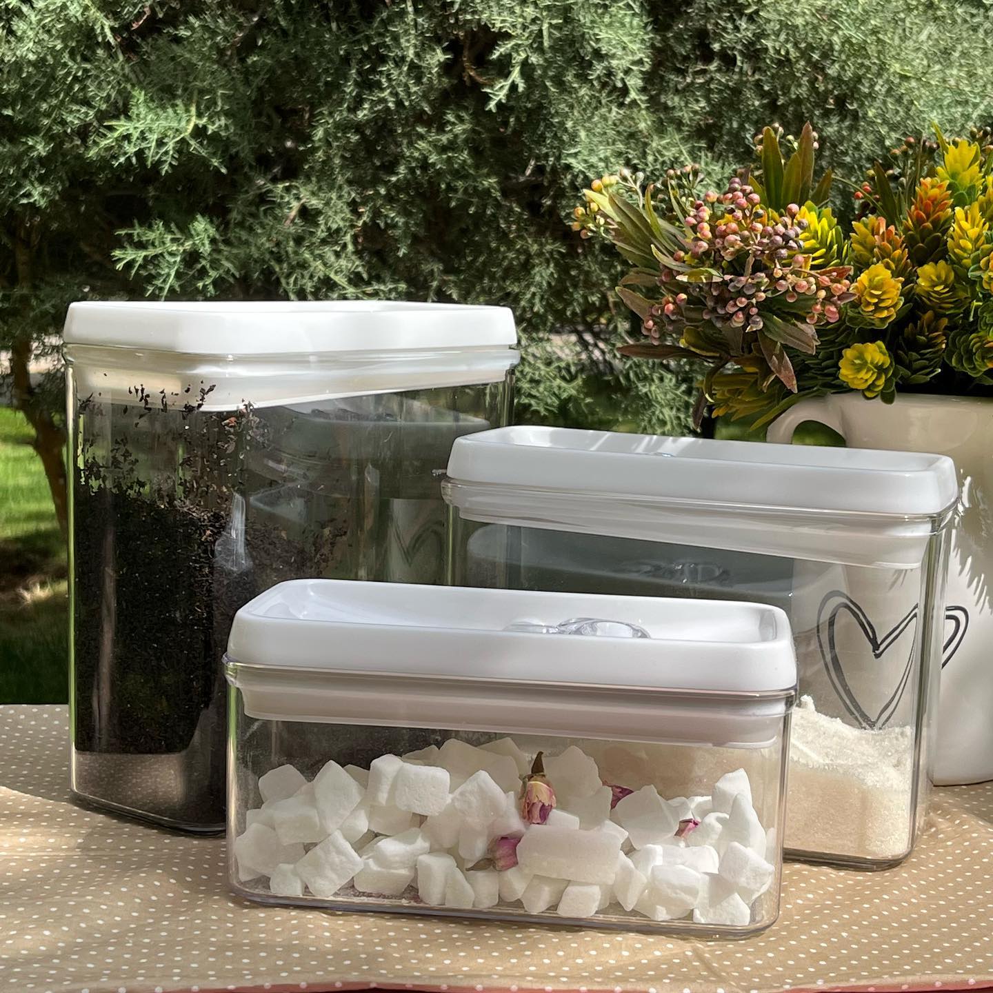 Limon Sarina Canister Jar with Thumb Lid (Rectangular)
