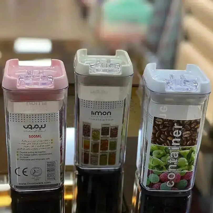 Limon Sarina Spice Canisters and Spice Jars (Square)