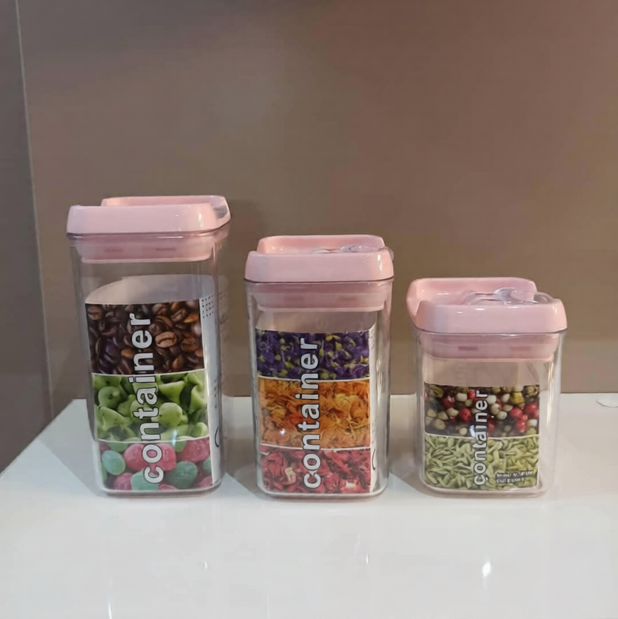 Limon Sarina Spice Canisters and Spice Jars (Square)