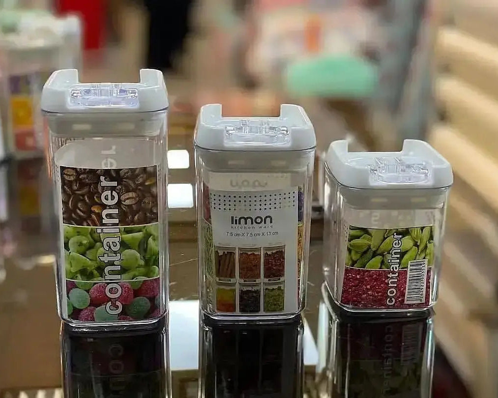 Limon Sarina Spice Canisters and Spice Jars (Square)