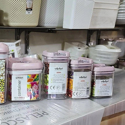 Limon Acrylic Thumb Canisters and Storage Jars (Square)